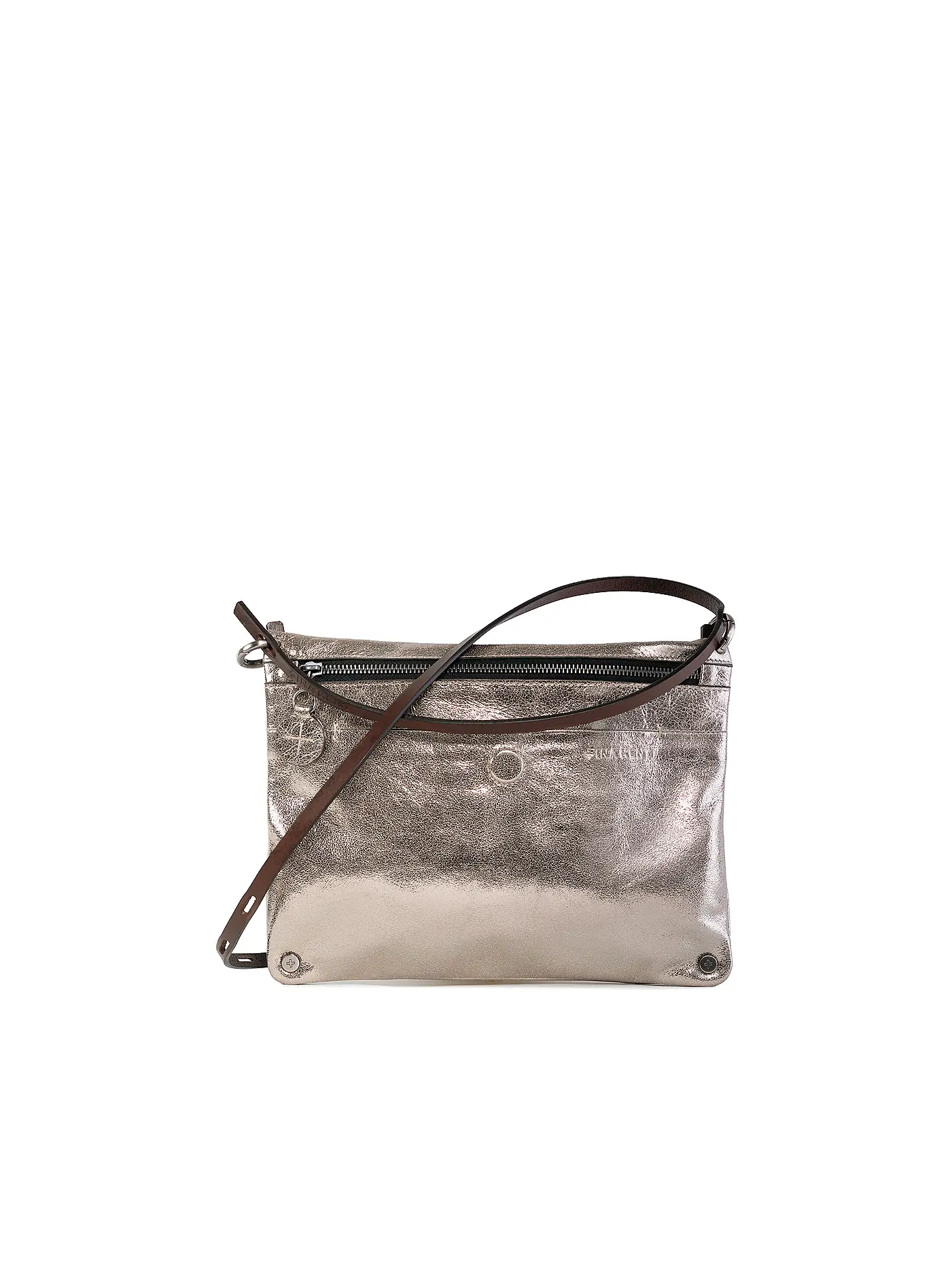 INA KENT | Ledertasche - Mini Bag MOONSTRUCK ed.2 | grau